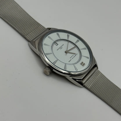 Christian Lars Diamond Watch Boxed 42mm Unisex Date Dial Steel Boxed 7 Inches