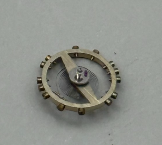 AS 1977-2 Balance Wheel Complete And Spring  1831 M Watch Movement Parts NOS