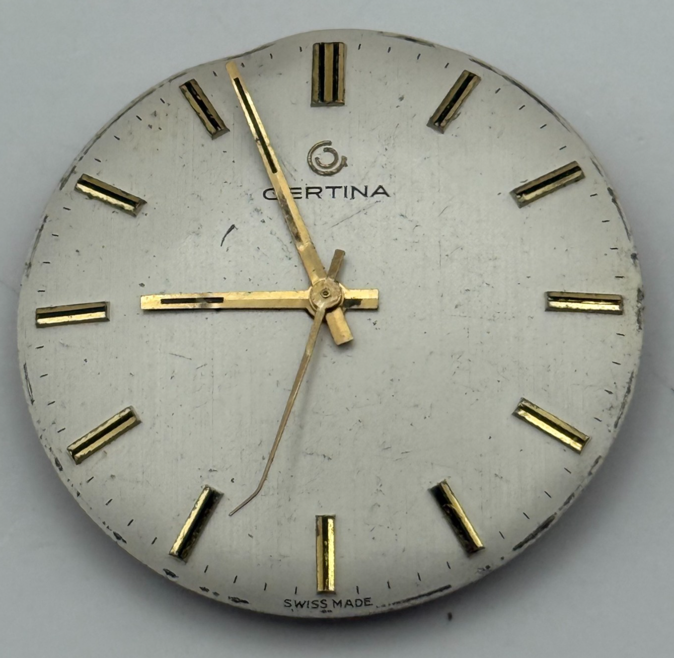 Certina 25-66 Watch Movement Manual Wind Vintage Swiss 17 Jewels Parts 25.8mm