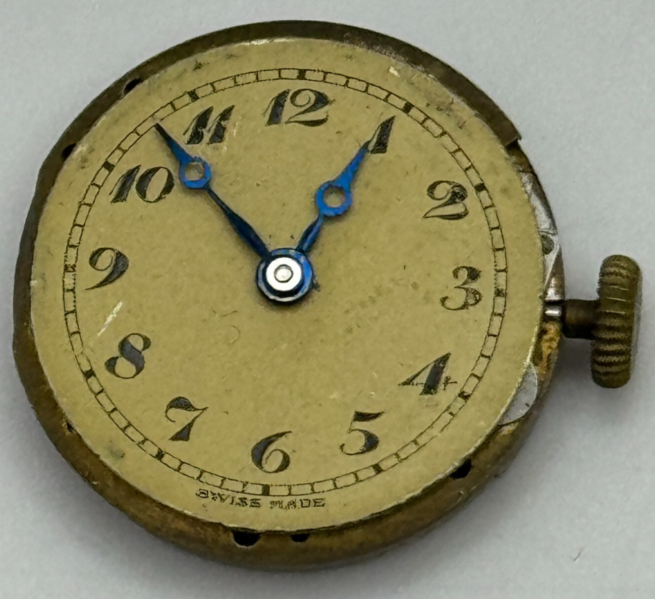 19.7mm Buren Eldis 15 Jewels Manual Wind Watch Movement Swiss Vintage PARTS
