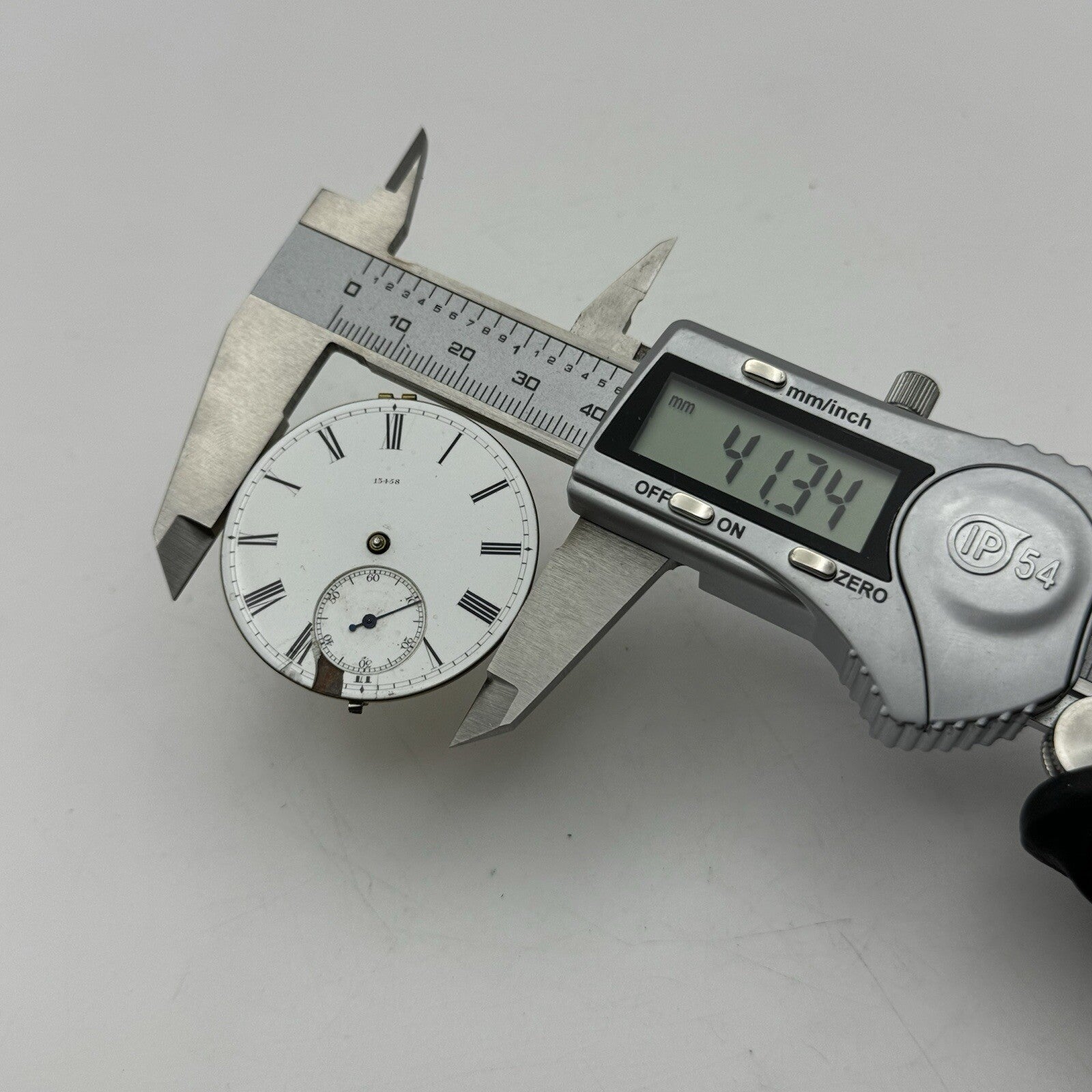 41.3mm Key Wound Goldsmiths Alliance London Pocket Watch Movement FOR PARTS
