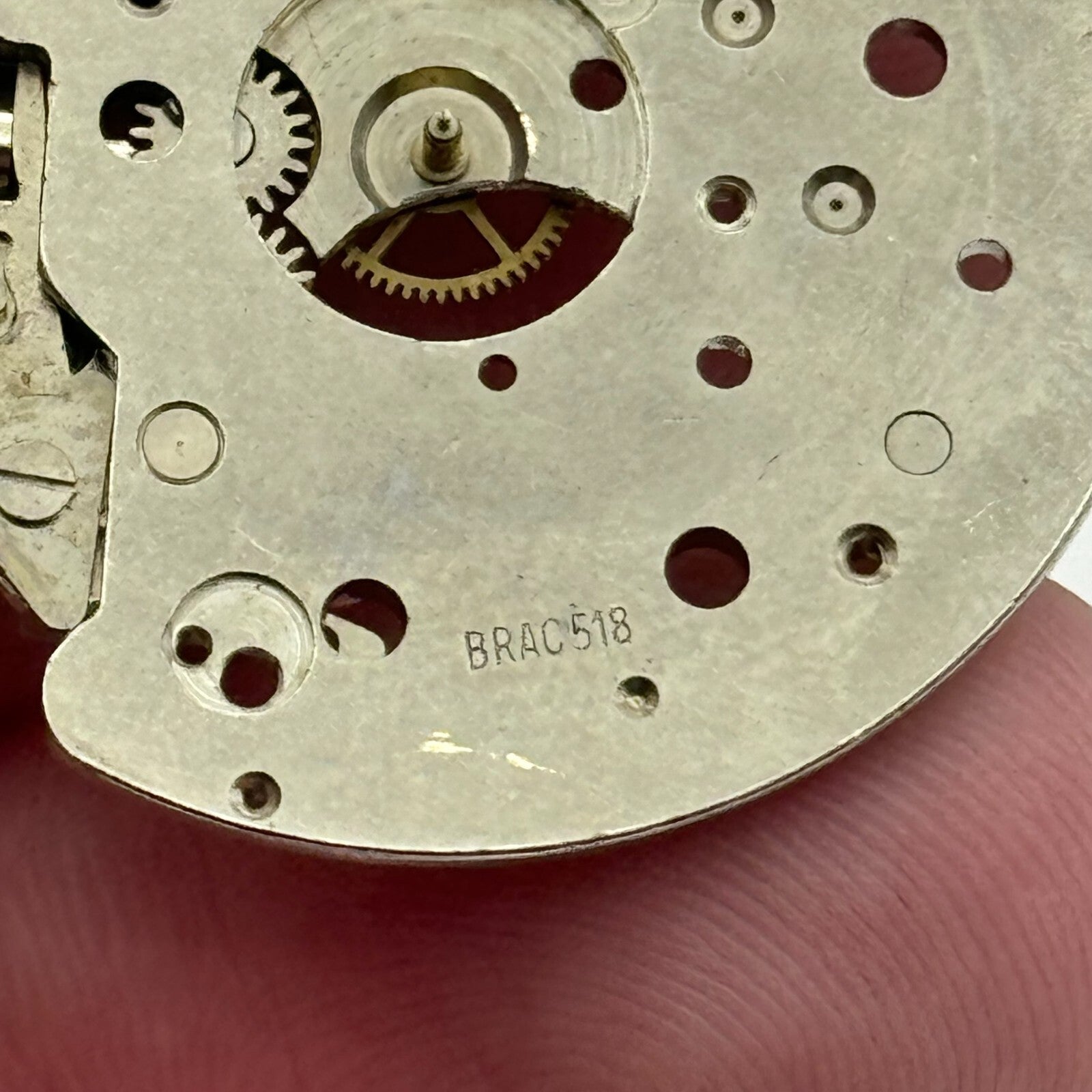31.1mm Men's Brac 518 Manual Wind Partial Watch Movement Vintage Swiss PARTS