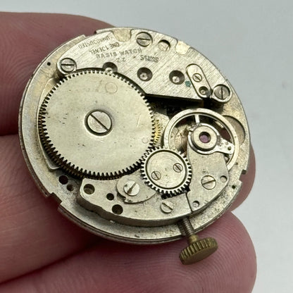 31.1mm Brac 196 Balance Intact Manual Wind 1 Jewel Watch Movement PARTS SPARES