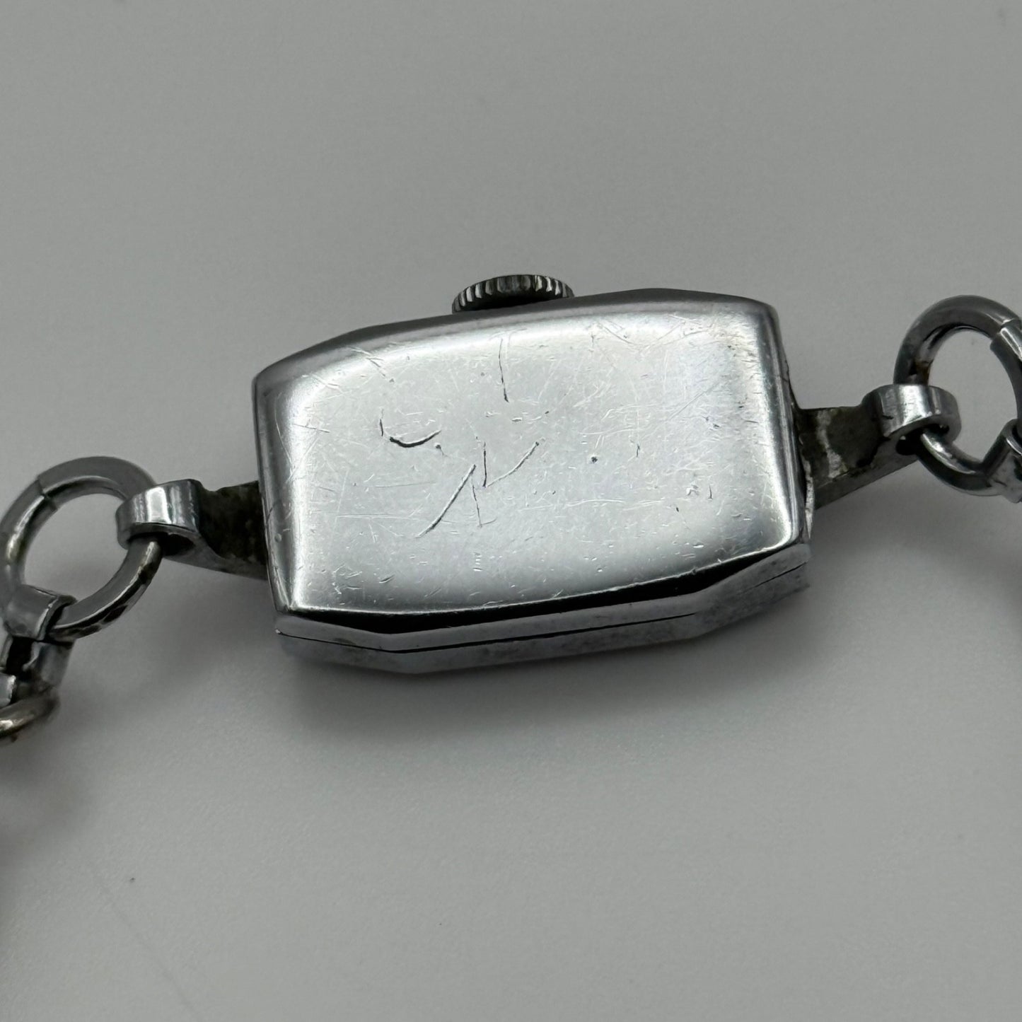 14mm Vintage Ladies Art Deco Beaded Bracelet Manual Wind Watch PARTS / REPAIR