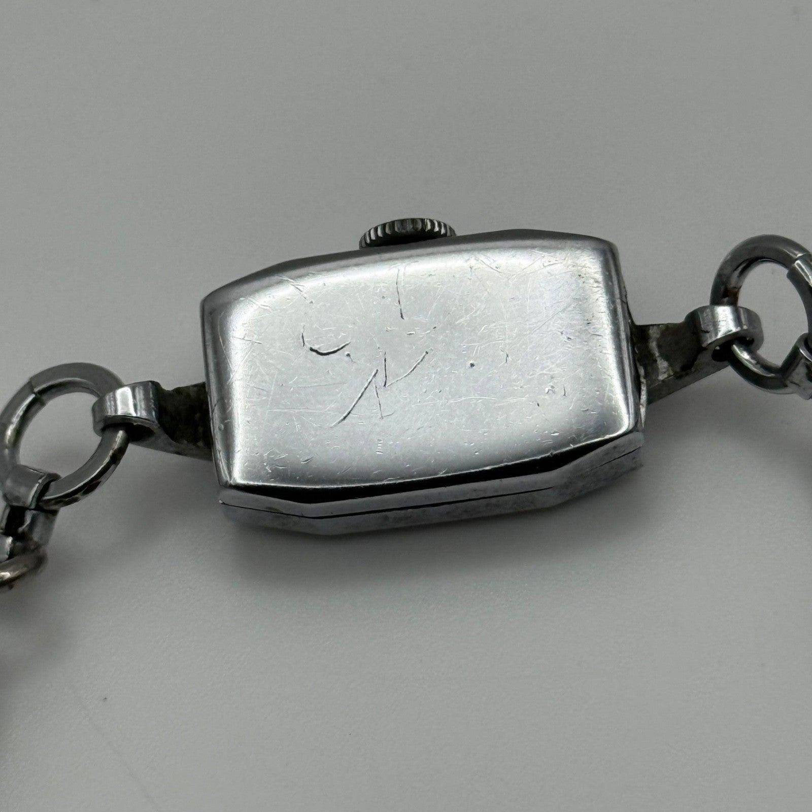 14mm Vintage Ladies Art Deco Beaded Bracelet Manual Wind Watch PARTS / REPAIR