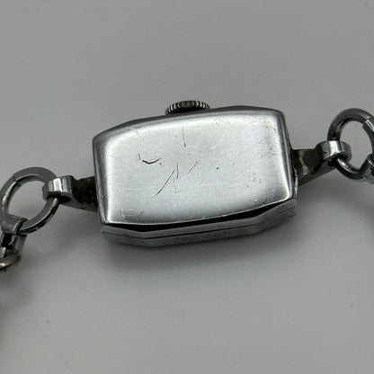 14mm Vintage Ladies Art Deco Beaded Bracelet Manual Wind Watch PARTS / REPAIR