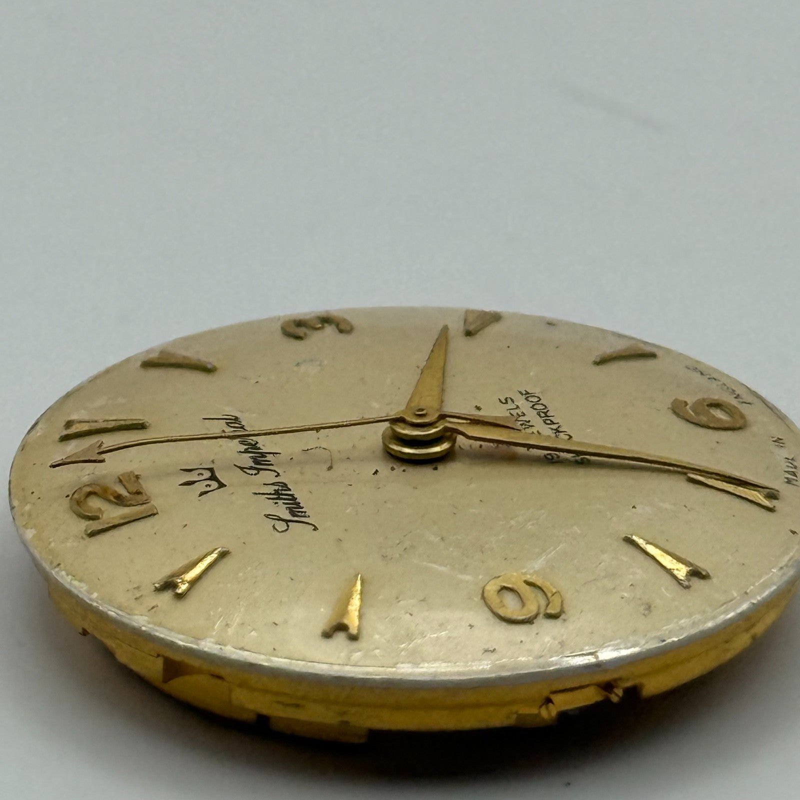 Smiths Imperial 5911 Cal 0104 Watch Movement Manual Wind Vintage Parts 26.9mm