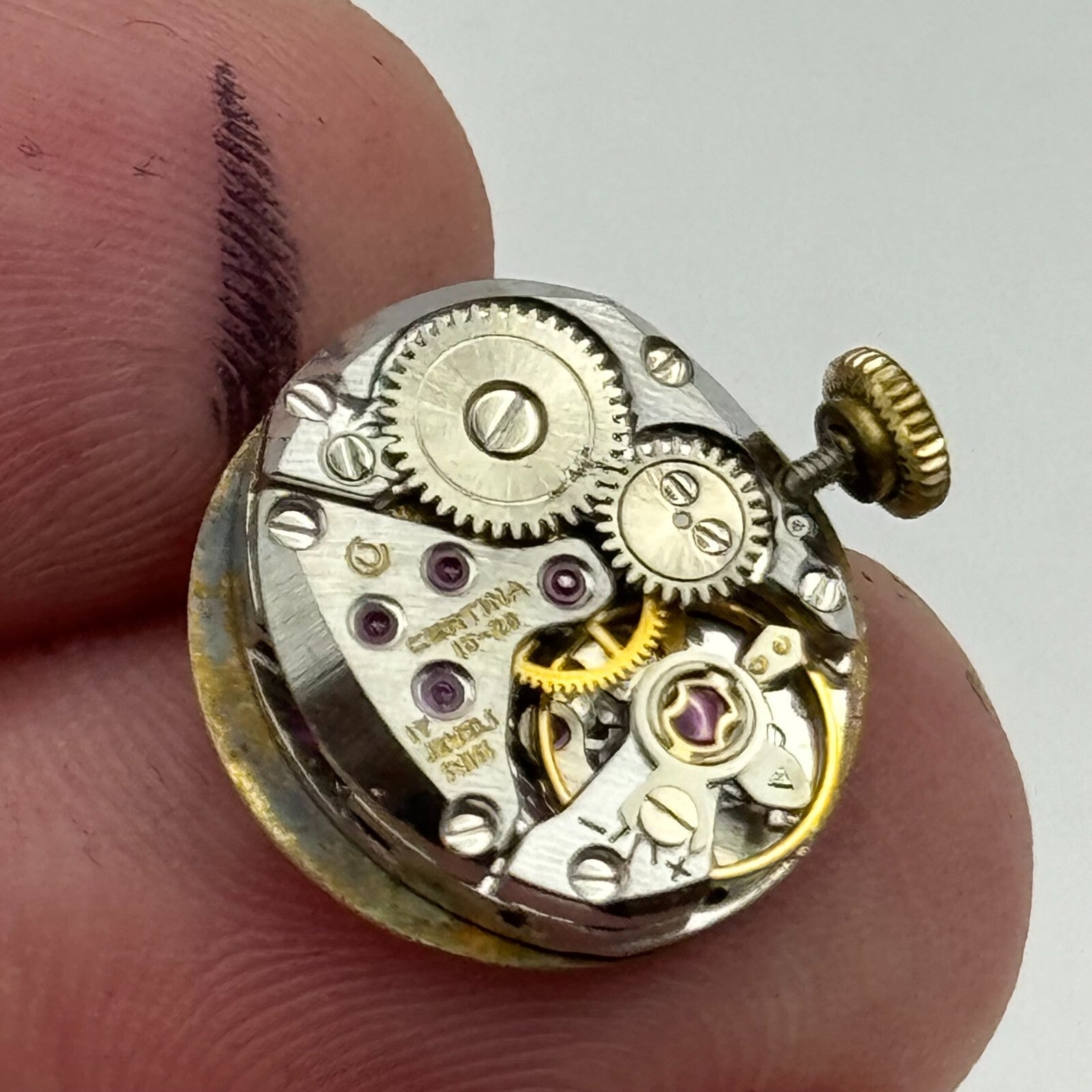 12.9mm Ladies Running Certina 13-20 Manual Wind Watch Movement PARTS SPARES