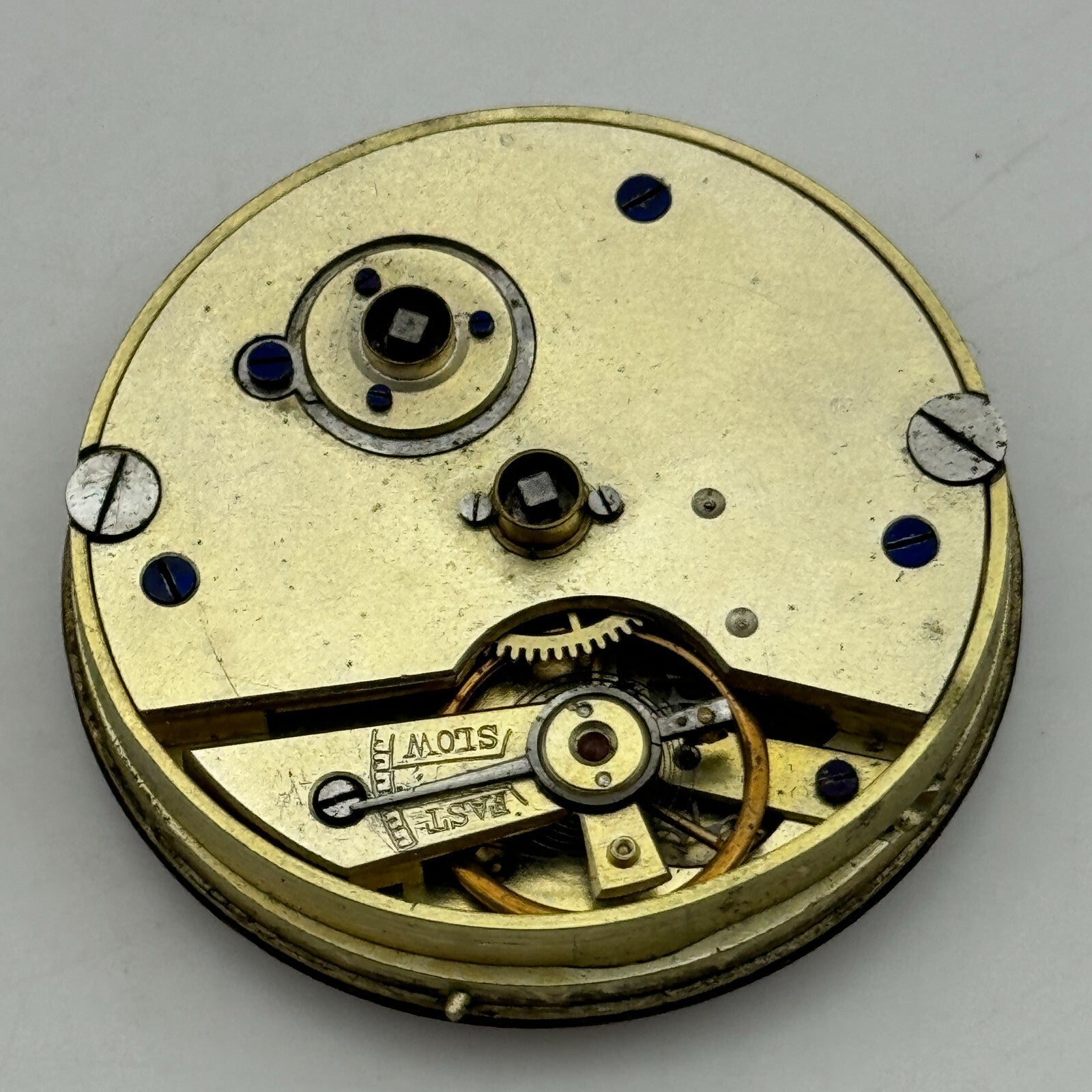 43mm Antique Kendal & Dent London Key Wound Balance Ok Pocket Watch Movement