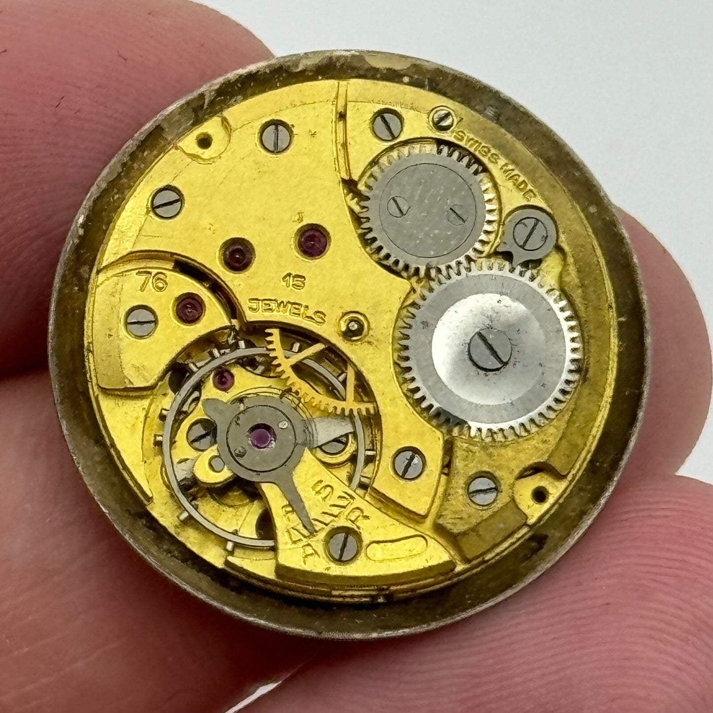 23.1mm Rotary Maximus Vertex Revue 76 Manual Wind Watch Movement Vintage PARTS