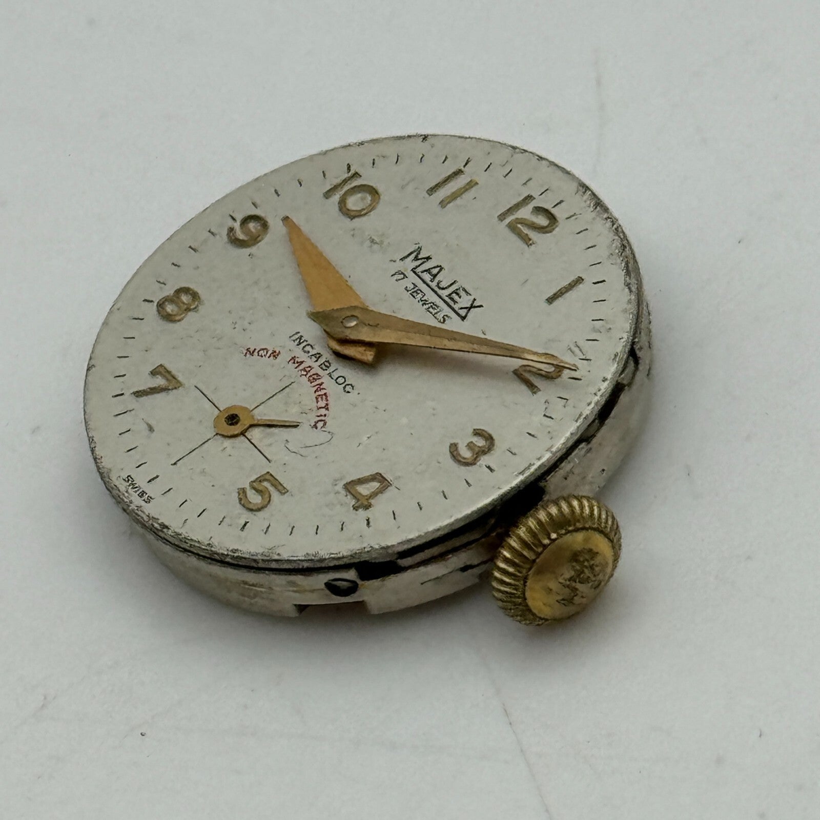 19.6mm Majex UT Unitas 6360 Runs Shortly Manual Wind Swiss Watch Movement PARTS