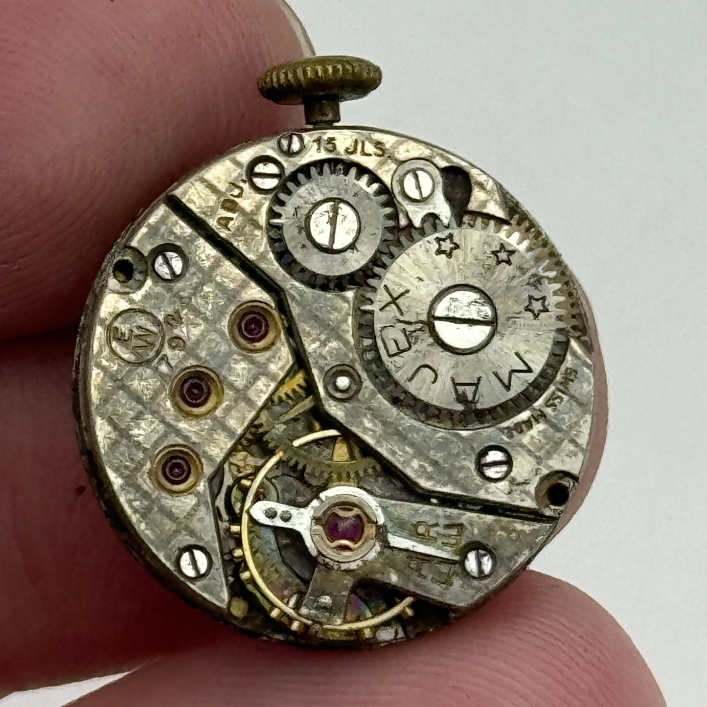 19.7mm Majex EW 792 Swiss 15 Jewels Manual Wind Watch Movement PARTS SPARES