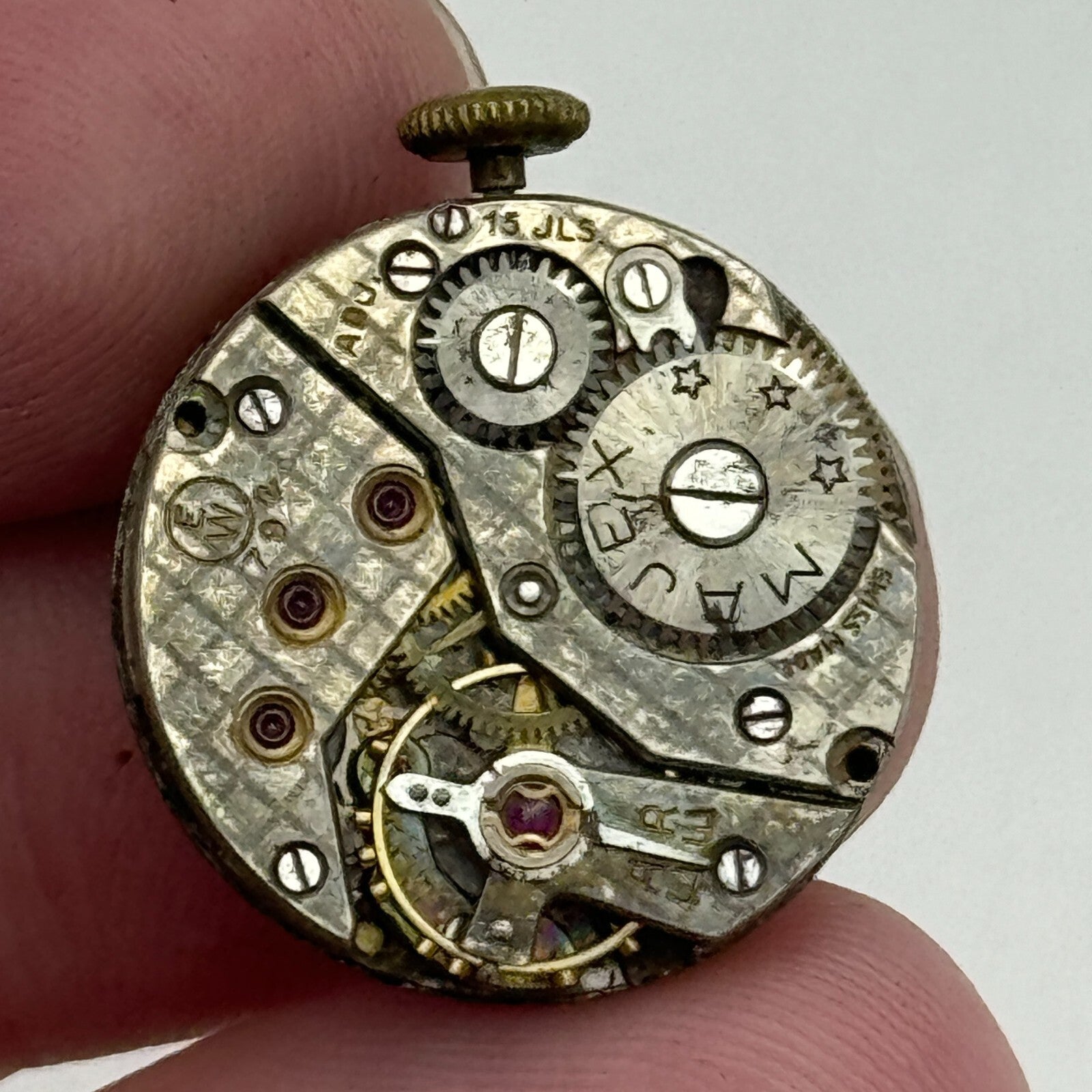 19.7mm Majex EW 792 Swiss 15 Jewels Manual Wind Watch Movement PARTS SPARES