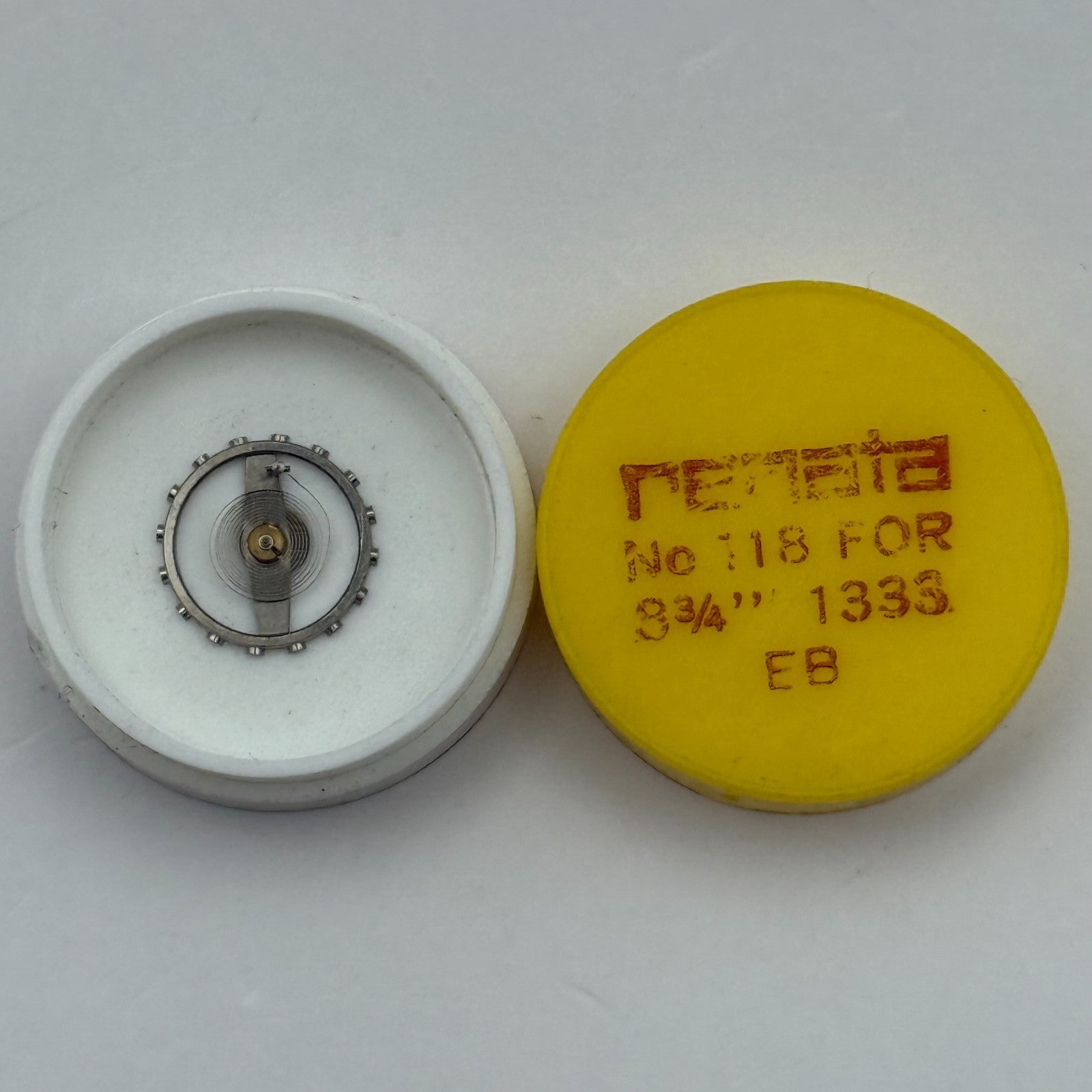 EB 1333 Balance Wheel Complete And Spring  8¾’’’ 118 Watch Movement Parts NOS