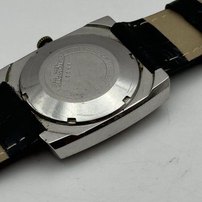 32mm Mens Avia Matic Automatic Sweep Seconds Square Watch FOR PARTS TO RESTORE