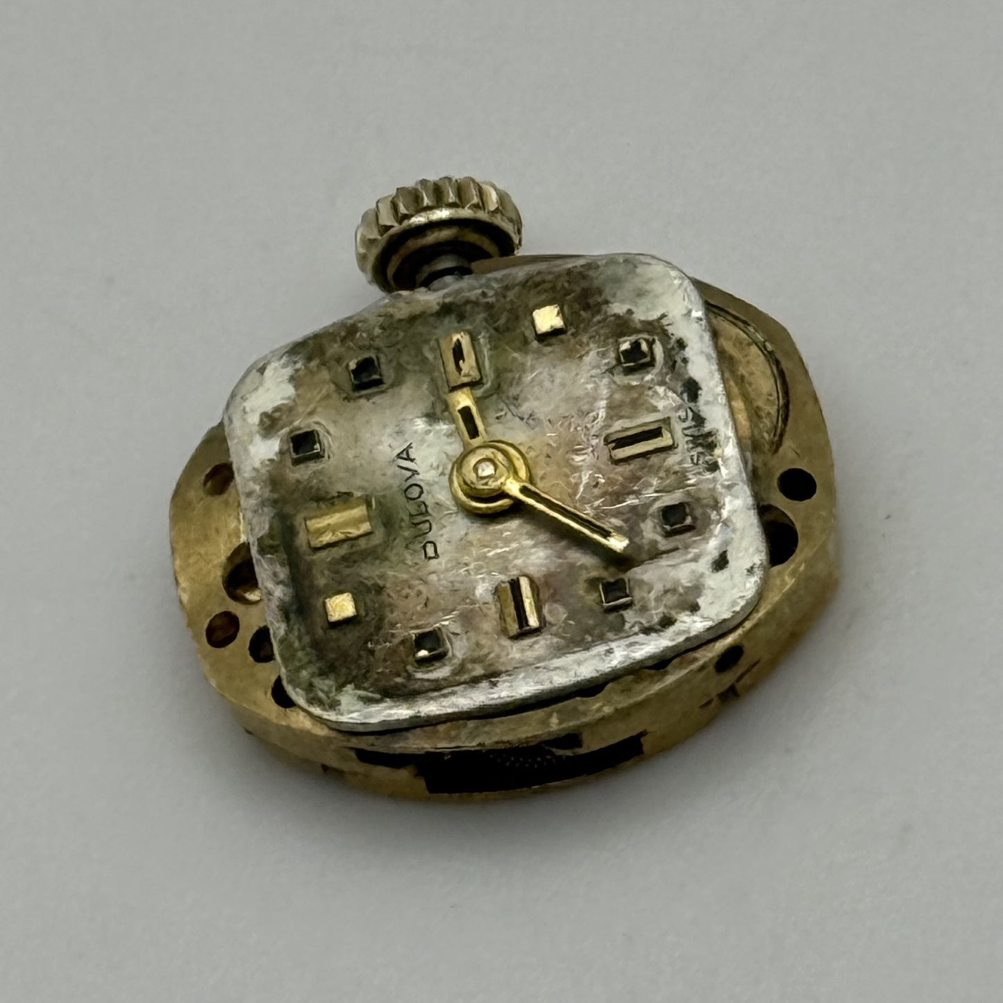 12.9mm Vintage Bulova 5BC Manual Wind Watch Movement PARTS REPAIR