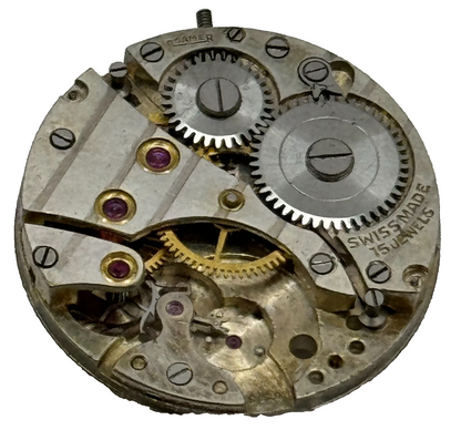 23.6mm Roamer MST 242 Manual Wind 15 Jewels Swiss Watch Movement PARTS SPARES