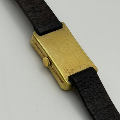 18mm Vintage Jean Renet Brown Dial 17 Jewels Manual Wind Watch PARTS / REPAIR