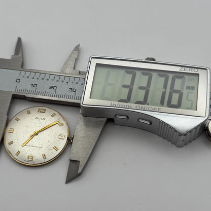 Avia AS 1538 1539 Watch Movement Running Manual Wind Vintage Parts Repair 31mm