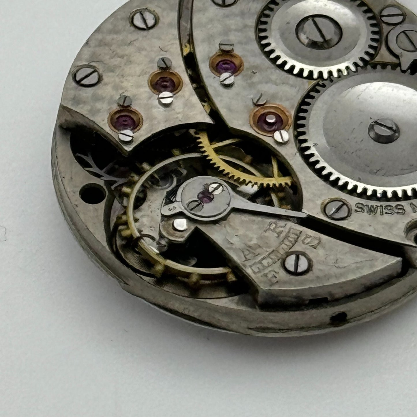 23.6mm Running Unidentified High Grade Trench Watch Movement Manual Wind PARTS