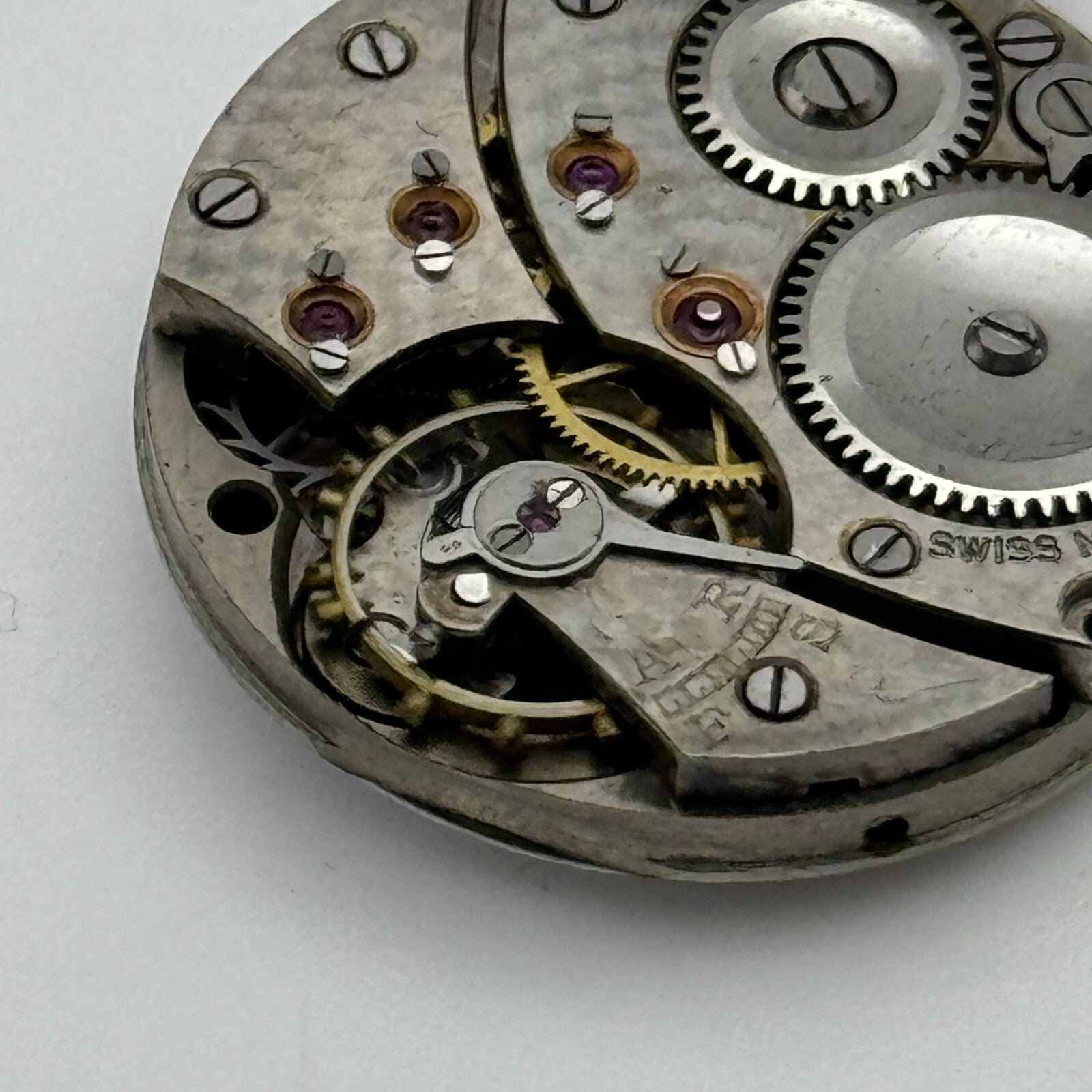 23.6mm Running Unidentified High Grade Trench Watch Movement Manual Wind PARTS