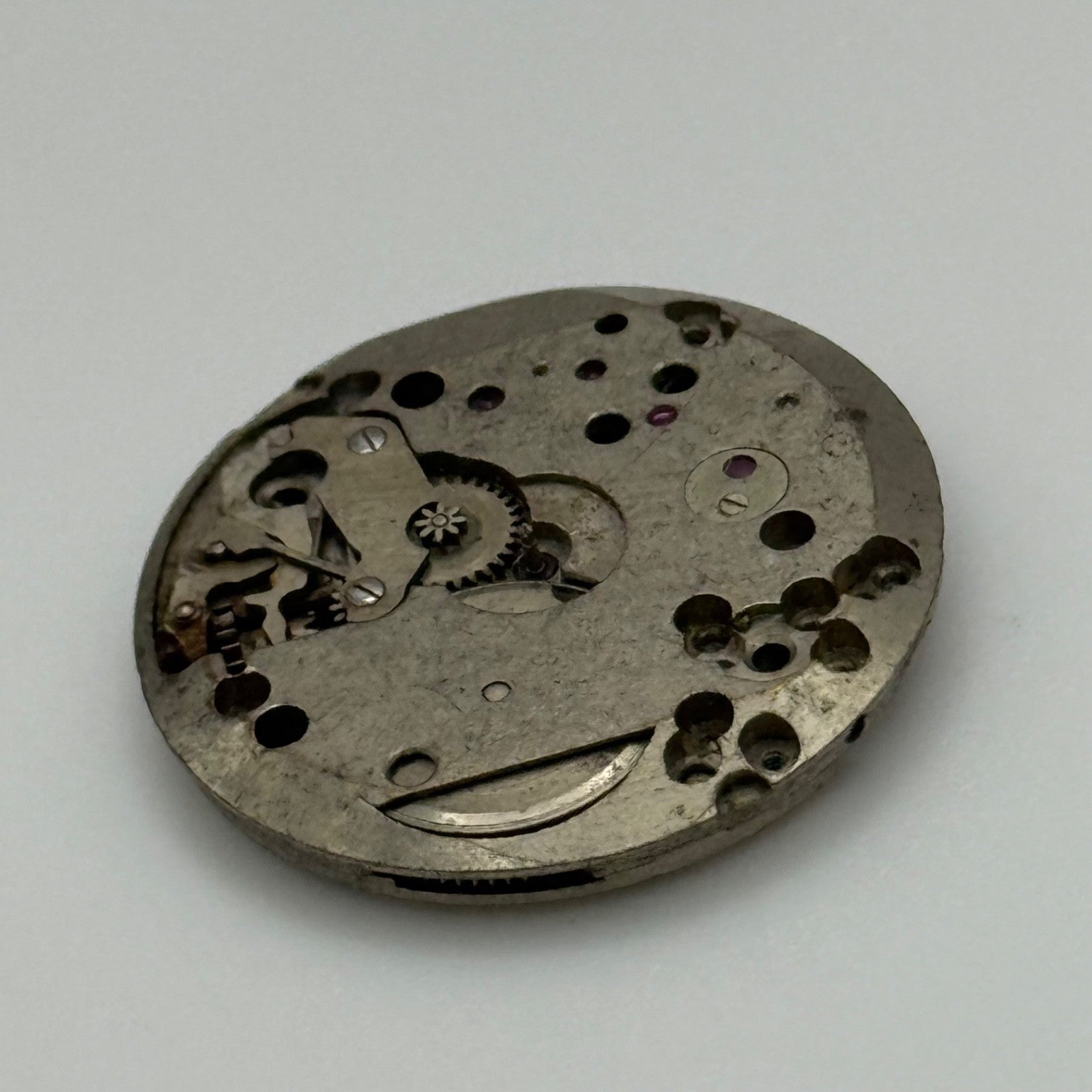 Bulova 10BC Watch Movement Manual Wind Vintage Swiss For Parts Or Repair 23.6mm