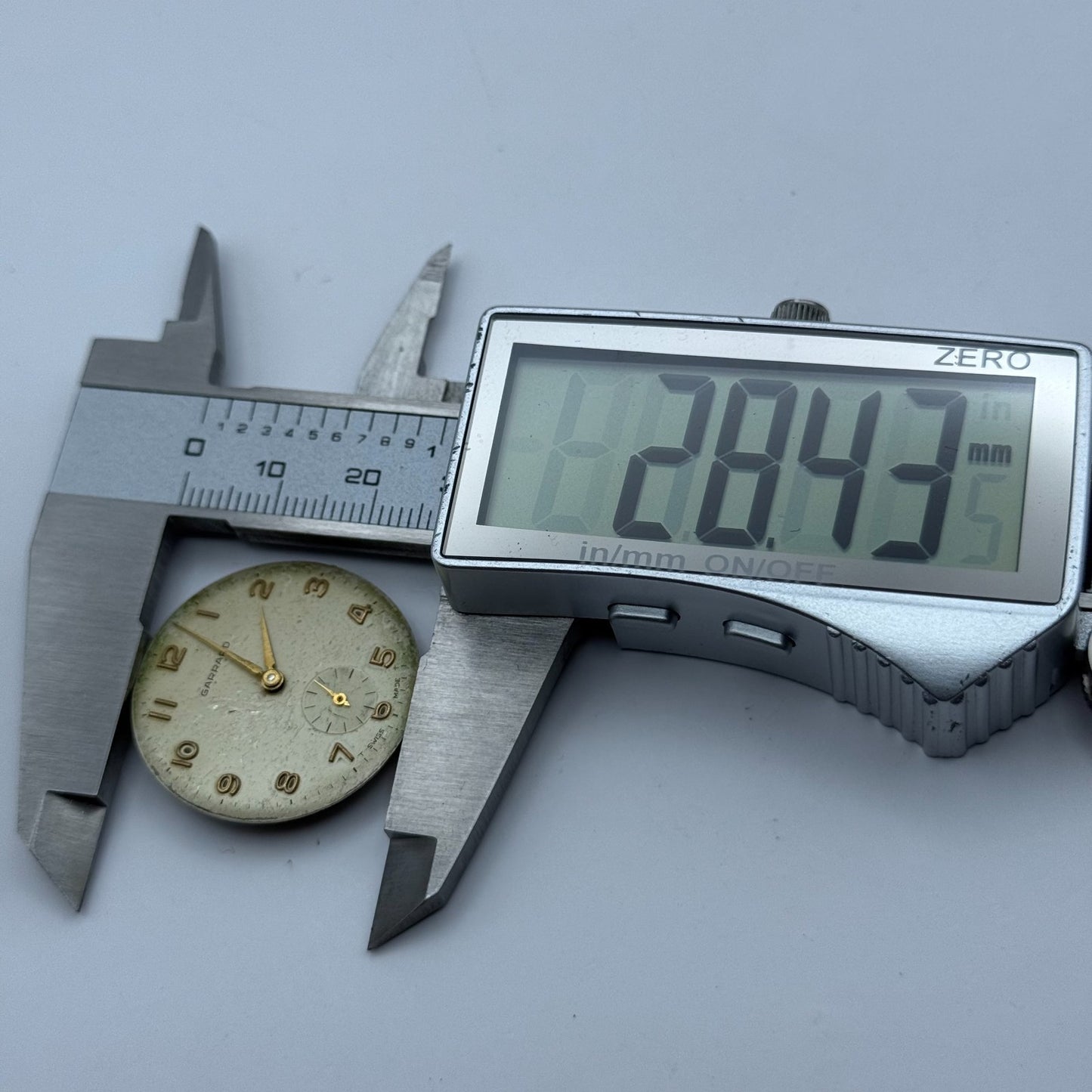 ETA 1120 Watch Movement Garrard Manual Wind Vintage Swiss Parts Repair 26.6mm