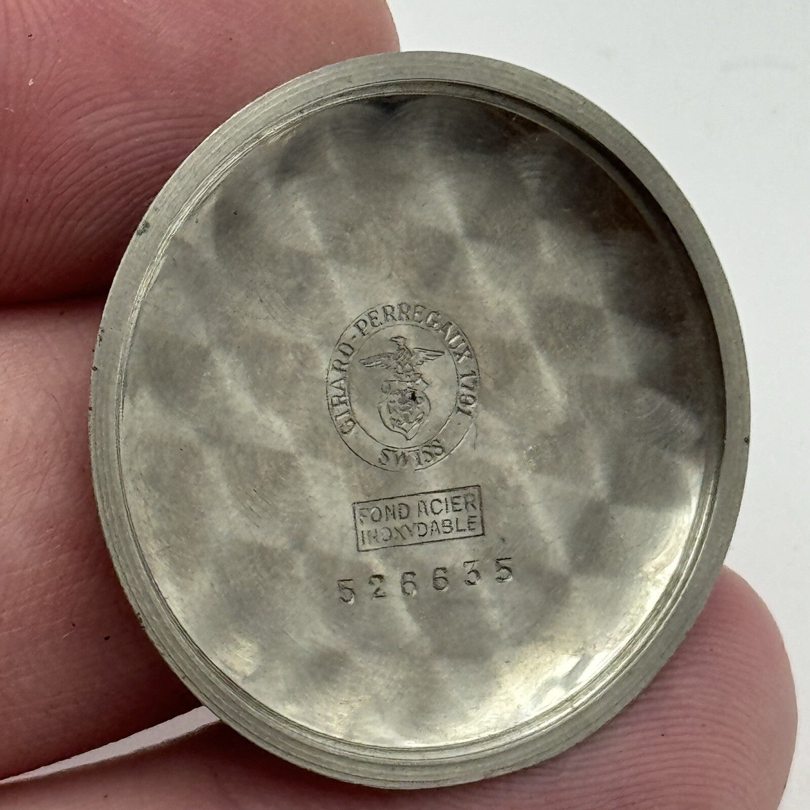 30.3mm Girard Perregaux 526635 Stainless Steel Wristwatch Case Back Spares Parts