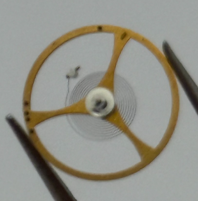 ETA 2390 Balance Wheel Complete And Spring  1599 M Watch Movement Parts NOS