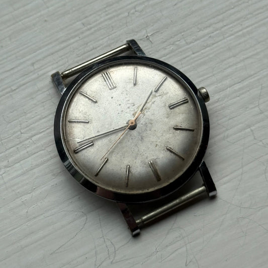 Working Vintage Mystery Dial Watch ETA 2390 Sweep Seconds Swiss Made Men's 33mm