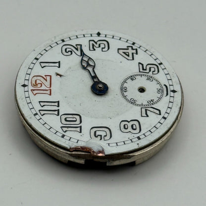 15 Jewels Trench Swiss Watch Movement Marvin 362 ? Vintage Parts Repair 29.8mm
