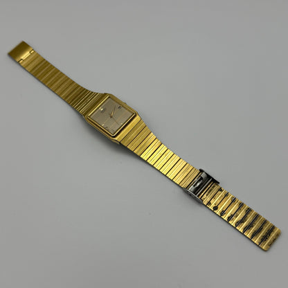 Seiko Ladies Quartz Watch Date Dial Gold Tone Bracelet Japan 25mm PARTS REPAIR