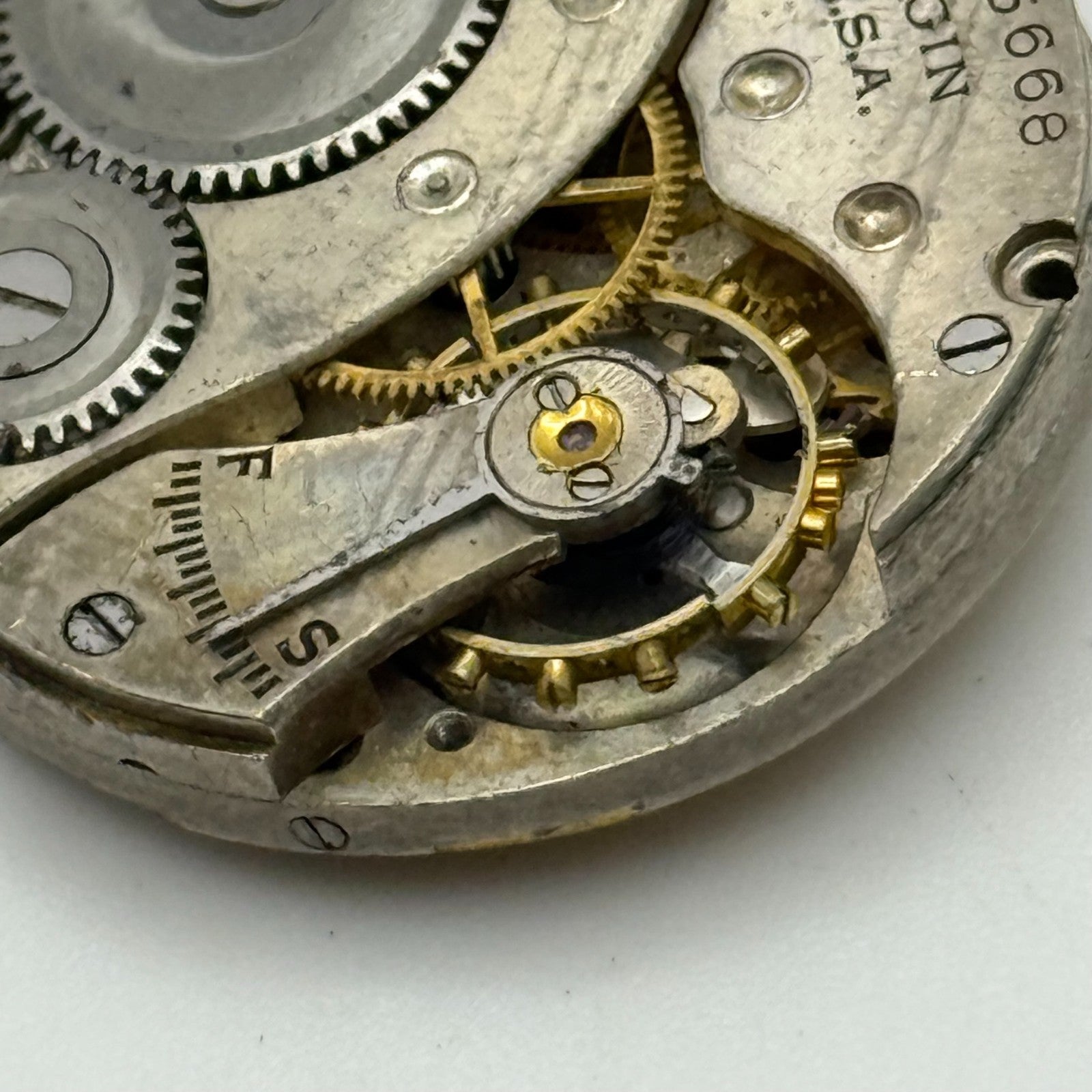 1921 Antique 3/0s Elgin 463 Model 3 American Watch Movement PARTS REPAIR SPARES