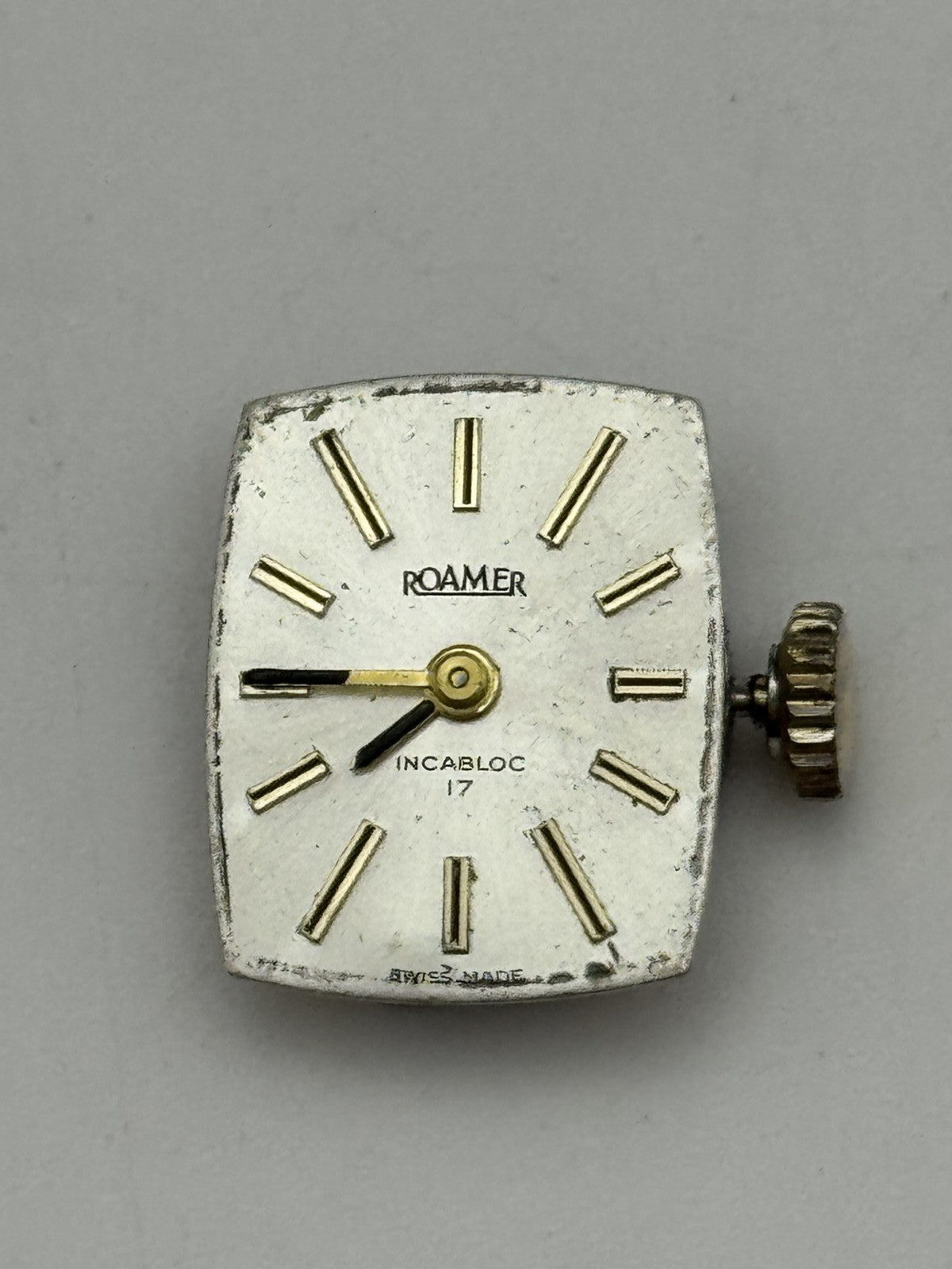 13mm Vintage Roamer MST 466 Manual Wind Swiss Watch Movement PARTS REPAIR