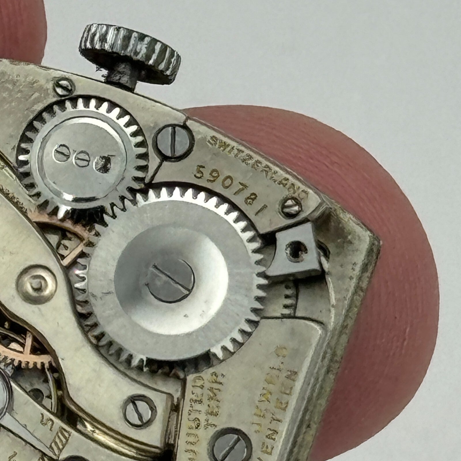 19mm Gruen 117 GR Precision Temp Adjusted Manual Wind Swiss Watch Movement PARTS