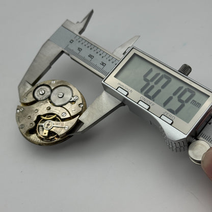 42.8mm Vintage Civic Watch Co 7 Jewels Swiss Hunter Pocket Watch Movement PARTS