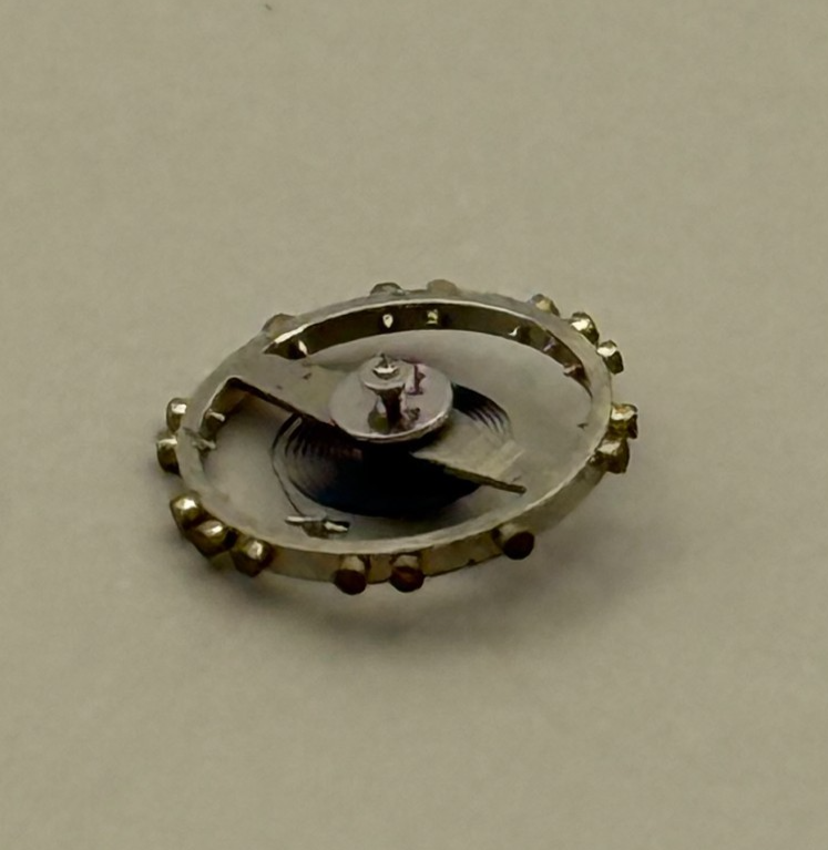 AS 1051 Balance Wheel Complete And Spring 5¼’’’  34 M Watch Movement Parts NOS
