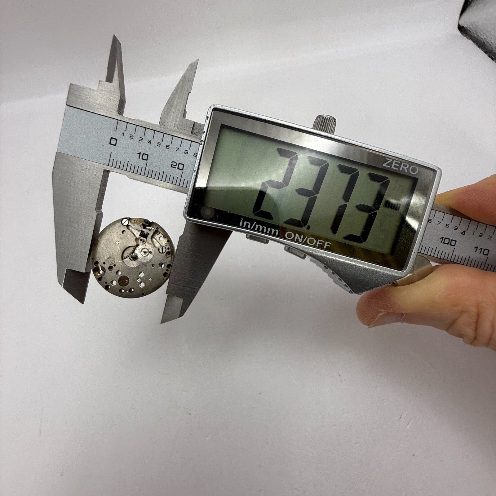 23.7mm Vintage AS 340 A Schild Partial Manual Wind Watch Movement PARTS REPAIR