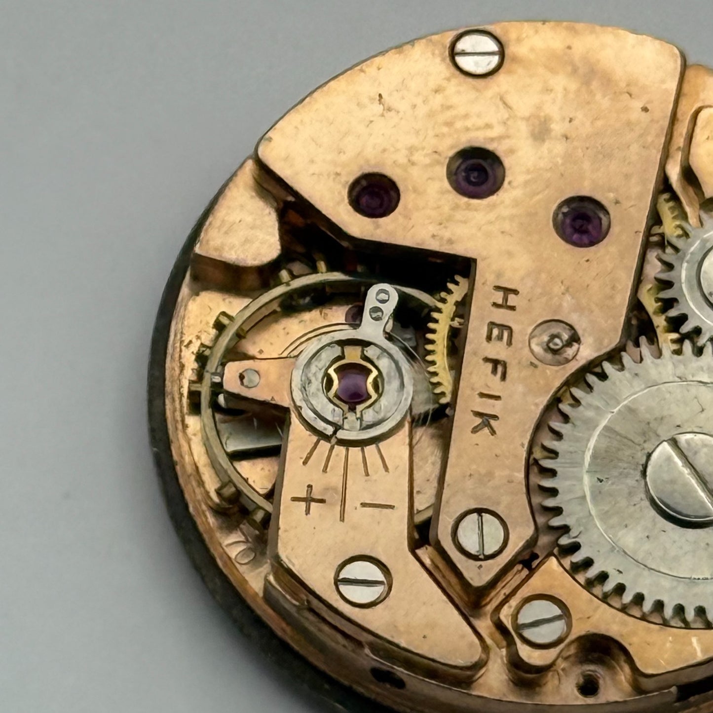 FHF 70 Watch Movement Hefik Running Manual Wind Vintage Parts Repair 23.5mm