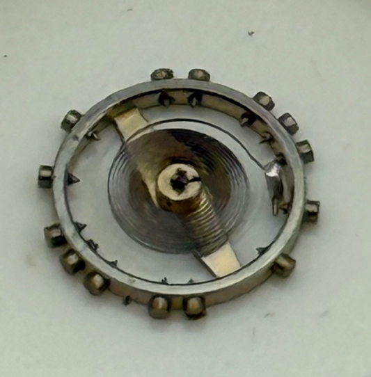 AS 1677 Balance Wheel Complete And Spring  5½’’’ 1225 M Watch Movement Parts NOS