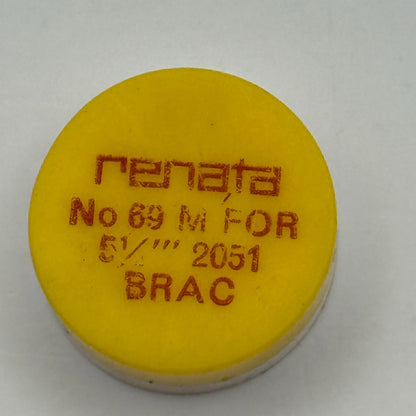 Brac 2051 Balance Wheel Complete And Spring 5¼’’’ 69 M Watch Movement Parts NOS