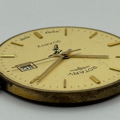 ETA 955.414 Quartz Watch Movement Rotary Date Vintage Swiss Parts Repair 30.9mm