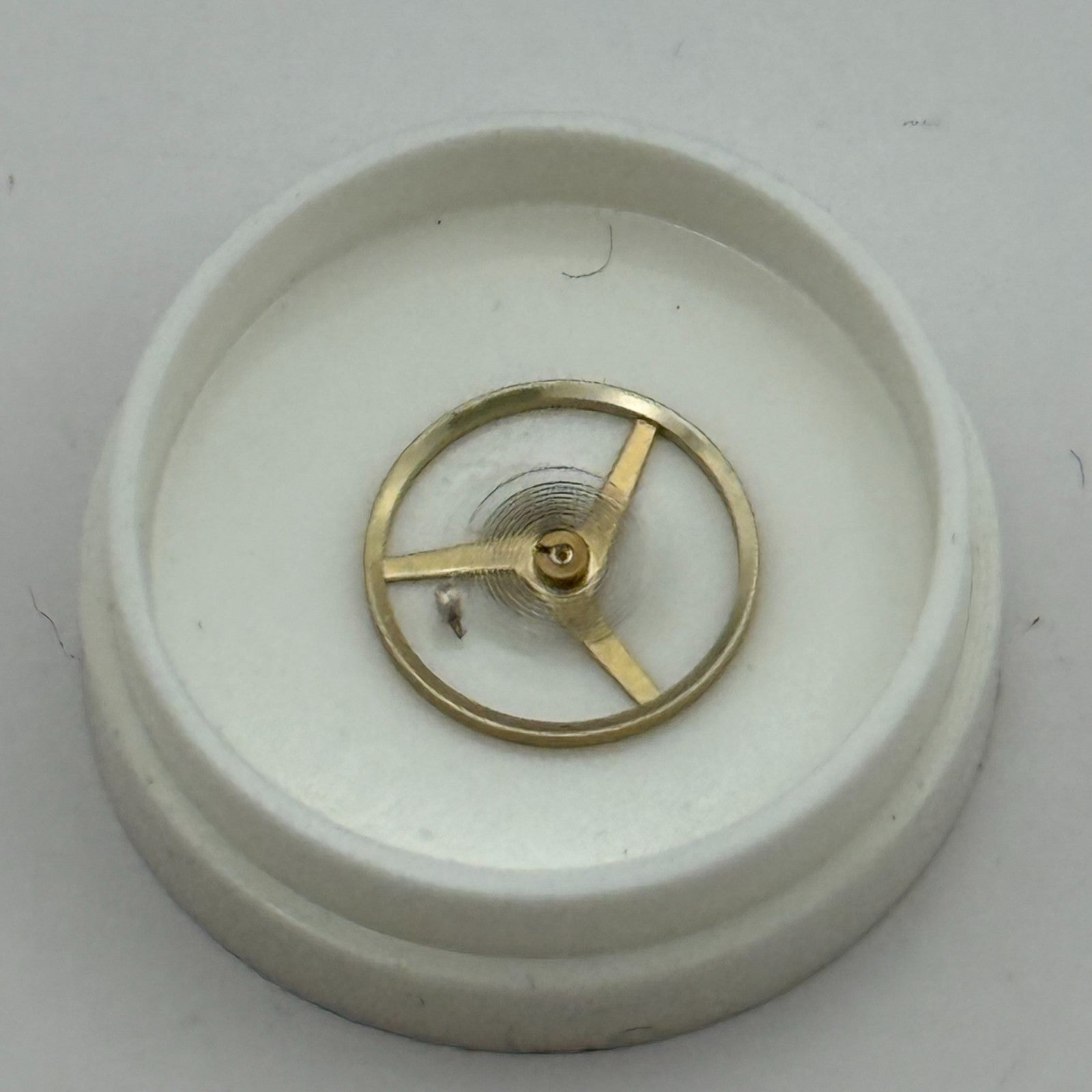 ETA 2512 Balance Wheel Complete And Spring  7¾’’’  1454 M Watch Movement Parts 