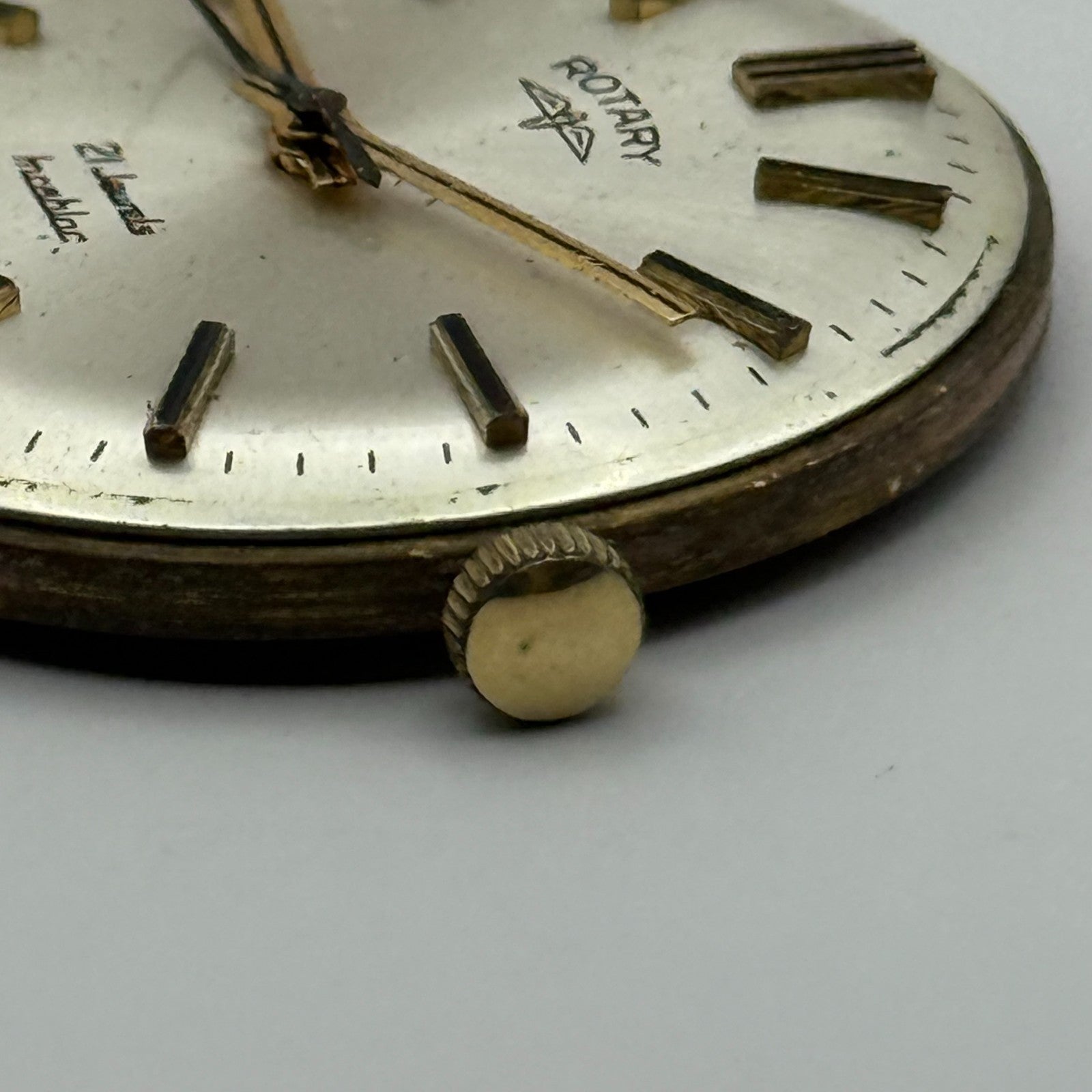 AS 2061 Date Watch Movement Rotary Manual Wind Vintage Swiss Parts Repair 25.5mm