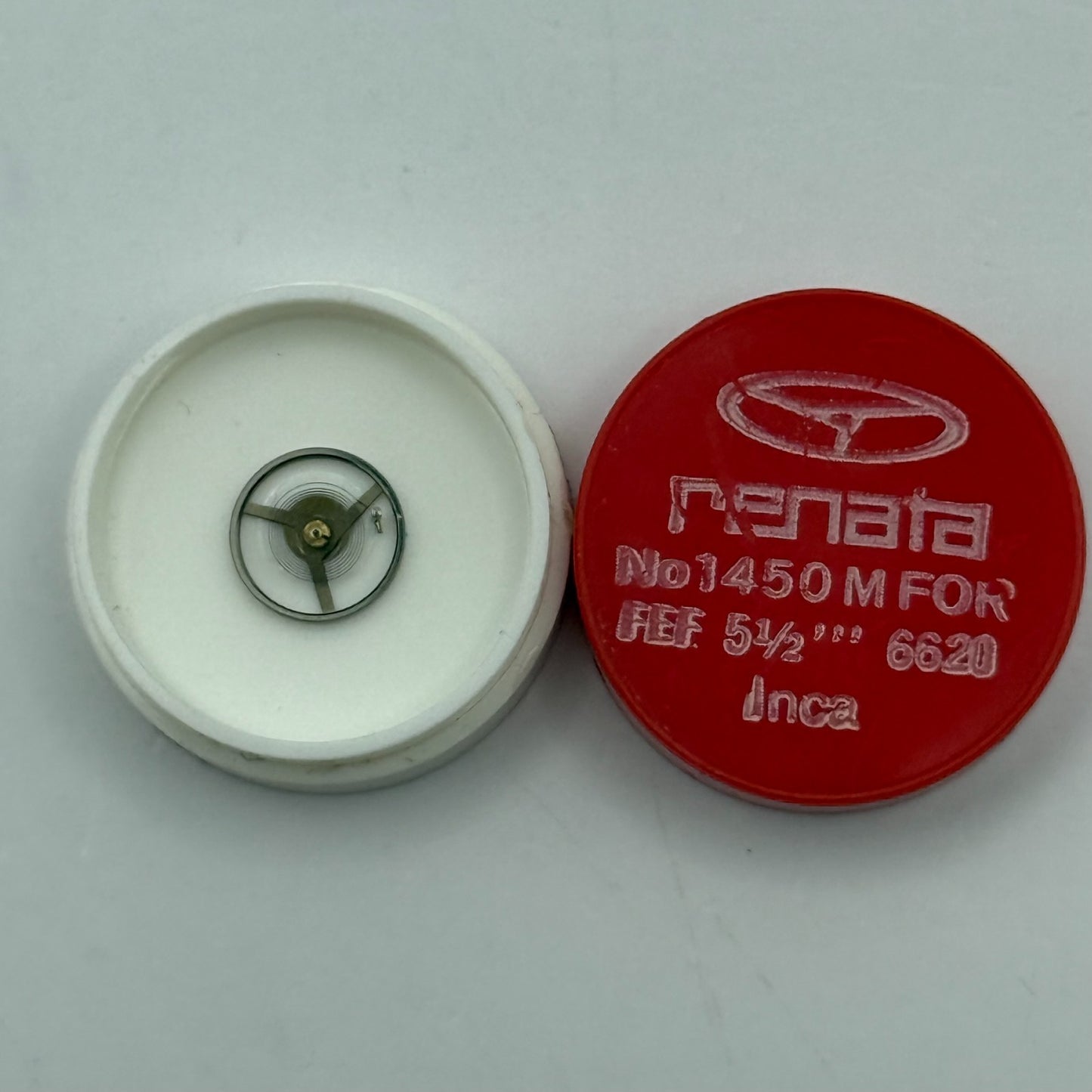 FEF 6620 Balance Wheel Complete And Spring 5½’’’ 1450 M Watch Movement Parts 