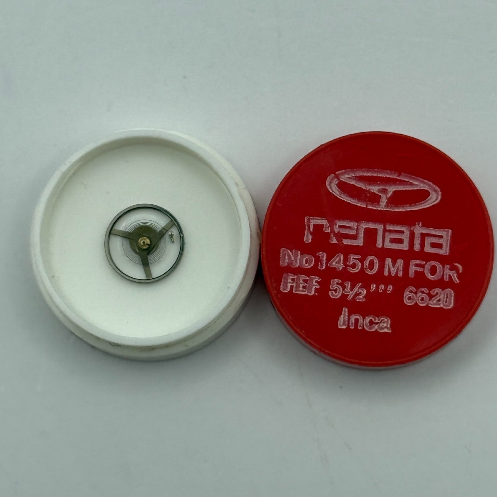 FEF 6620 Balance Wheel Complete And Spring 5½’’’ 1450 M Watch Movement Parts 