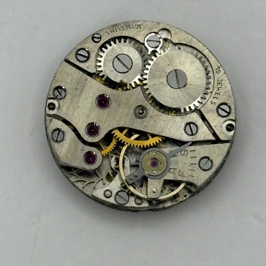 19.5mm Vintage OM Otto Meyer 140 Swiss Manual Wind Watch Movement PARTS REPAIR