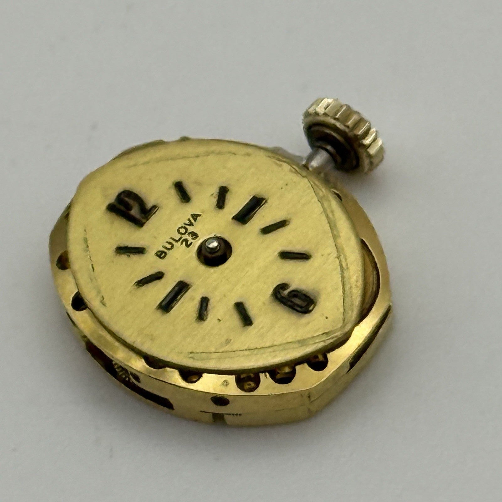 13.1mm Vintage Ladies Bulova 5BD Manual Wind Swiss Watch Movement PARTS REPAIR