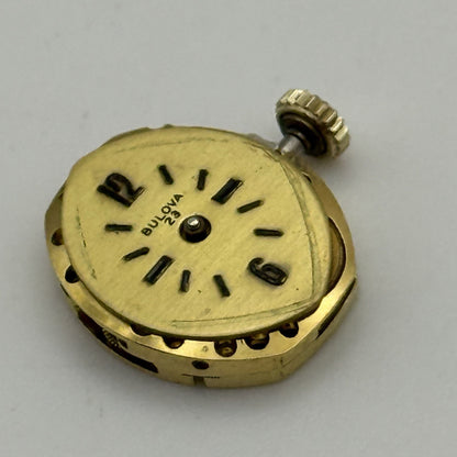 13.1mm Vintage Ladies Bulova 5BD Manual Wind Swiss Watch Movement PARTS REPAIR