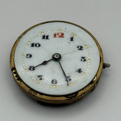 AS A Schild Antique Watch Movement Manual Wind Vintage Swiss Parts Repair 24.7mm